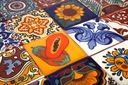 Farebné mexické keramické obklady Kuchynské nástenné 30 ks - Conrado Dĺžka 10.5 cm