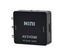Конвертер композитного видео в HDMI CVBS-HDMI, черный