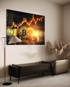 Obraz 100x70 bitcoin koparka inwestycje finansowy Sposób wykonania druk cyfrowy