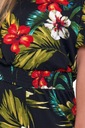 Женский летний комбинезон, длинные широкие брюки с цветочным принтом и v-образным вырезом MORAJ L