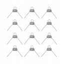 КУЛОНЫ для фенечек 100 шт. КРЮЧКИ 18мм серебро