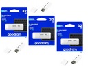 Флеш-накопитель GOODRAM 32 ГБ USB 2.0 БЕЛЫЙ GOODRAM x 3 PL