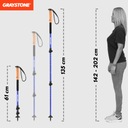 TREKINGOVÉ PALICE NORDIC WALKING GRAYSTONE G5 Nastaviteľná dĺžka 61 – 135 cm