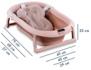 РОЗКЛАДНА ВАННА З ТЕРМОМЕТРОМ LCD ТА ПОДУШКОЮ BATH&CARE TO-MA