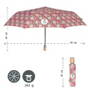 Женский складной зонт-тюльпан, ветрозащитный, из эко-волокна