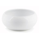 Белая миска с крышкой, круглый керамический горшок 14