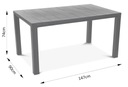 Stôl Keter plast JULIE sivý Hmotnosť (s balením) 16 kg