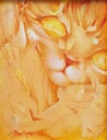 Končiansky, Fantastická mačka zviera portrét Orientácia vertikálna