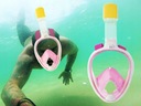 Полностью складная маска для подводного плавания S/M розовая