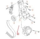 AUDI A4 B6 ACCESSOIRES POLYESTER V-BLET 06D903137E ORIGINALphoto 10
