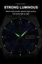 Luxusné pánske vodotesné svetelné kremenné hodinky z nerezovej ocele Pohlavie Výrobok pre mužov