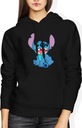 ЖЕНСКИЙ СВИТШОТ STICH LILO AND СВИТШОТ С КАПЮШОНОМ DISNEY STICZ РАЗМЕР S