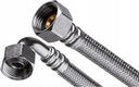 УГОЛЕННЫЙ ВОДЯНОЙ ШЛАНГ, СТАЛЬНАЯ ОПЛЕТКА, 40 СМ 1/2 ДЮЙМА