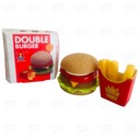 Кухонный набор с бургерами быстрого питания и картофелем фри