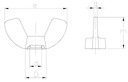 Набор M12 Wing Nut, Барашковая гайка, оцинкованная, DIN-315, 50 шт.