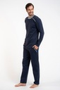 Pánske bavlnené pyžamo Italian Fashion Zbyszek Tmavomodrý veľ. M Kód výrobcu AAF-MPZ-ZBYS-DDGG-04