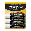 CHAPSTICK ОРИГИНАЛЬНЫЙ БАЛЬЗАМ ДЛЯ ГУБ, 3 шт. В БЛИСТЕРЕ