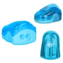 Двойная точилка ASTRA синего цвета с контейнером.