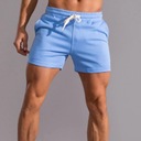 White Track Shorts Men Jogger Shorts Fleece Lightw Kolor dodatkowy bezbarwny