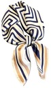 ШАРФ ЖЕНСКИЙ, шейный платок, элегантный классический шарф в полоску, 70х70СМ.
