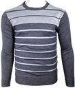 МУЖСКОЙ СВИТЕР С ДОБАВЛЕНИЕМ ШЕРСТИ _ O47 ПОЛОСКИ, XXL