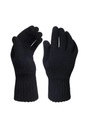 Jednoručné rukavice 100% MERINO VLNA - CLASSY - BLACK