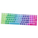 Красочный мягкий силиконовый чехол для клавиатуры для ноутбука Rainbow с диагональю 15,6 дюйма