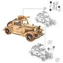 Drevené 3D puzzle Historické Auto TG504 Výška produktu 8 cm