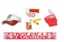 Комплект болельщика Польши, кепка сборной, козырек, шарф, громкая труба.