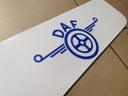 Брызговик, фартук, чехол, логотип DAF, бело-синий