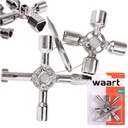 КЛЮЧ WAART КЛЮЧ ДЛЯ КОРОБКИ ГАЗОВОГО ЭЛЕКТРИЧЕСКОГО ШКАФА 10 КОНЦОВ