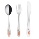 НАБОР ДЕТСКИХ СТОЛОВЫХ ПРИБОРОВ ЖИРАФ 3 предмета ЧЕШСКИЙ ORION