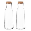 ГРАФИН КУВШИН ДЛЯ ВОДЫ СОК ВИНО С ПРОБКОЙ x2 шт.