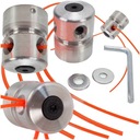 ГОЛОВКА ДЛЯ БЕНЗИНОВОГО БРАЙВЕРА — АЛЮМИНИЕВАЯ ГОЛОВКА ДЛЯ СЪЕМНИКА — 8 отрезков струны! Штиль