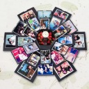 VALENTIN NAPI AJÁNDÉK MEGLEPETÉS BOX DIY NEKI Szín fekete