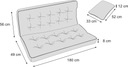 Подушка на качели, садовую скамейку 180см + БЕСПЛАТНО