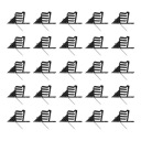 25PCS ЕЛЕКТРИЧНИЙ LABLERZY ПРОВОДКИ ПЛАСТИК ЗАЖИМИ КРІПЛЕННЯ DRUTY I E1  фото 4