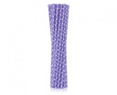 Purple Paper Strails в горошек 12 шт 20 см.