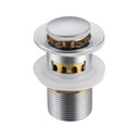 ПРОБКА ДЛЯ УМЫВАЛЬНИКА BALNEO С КОРЗИНОЙ CLICK CLACK ХРОМ ЛАТУНЬ С ПЕРЕЛИВОМ