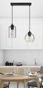 Стеклянный подвесной светильник, потолочный геометрический плафон