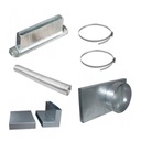 КОМПЛЕКТ НАРУЖНОГО ВОЗДУХОЗАБОРНИКА fi 100 КАМИН