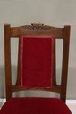 8334 secesyjne krzesła 2 szt rzeźbione sowa Styl klasyczny