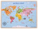BIGJIGS Деревянный пазл КАРТА МИРА BJ098 35 ШТ.