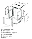 Шкаф-стойка 6U 600x450 Черный