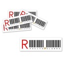 Наклейка «СВАДЕБНАЯ ПОЧТА» типа ЗАРЕГИСТРИРОВАННАЯ R на конверте