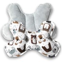 ДЕТСКАЯ ПРОТИВОШОКОВАЯ ПОДУШКА-БАБОЧКА MINKY ДЛЯ ДЕТСКОЙ КОЛЯСКИ