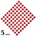 100 ГЛАЗ ДЛЯ ИСКУССТВЕННОЙ ПРИМАНКИ 3D 5 мм КРАСНЫЕ