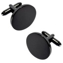 ЗАПОНКИ КРУГЛЫЕ РУБАШКИ, ЧЕРНАЯ СТАЛЬ