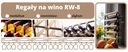 Винная полка RW-8 2x2 полка на 4 бутылки вина