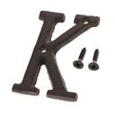 Черный железный знак деревенский декор букв